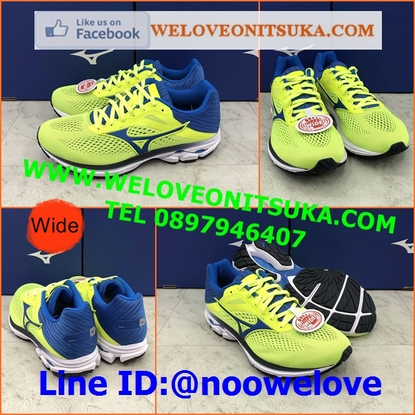 Mizuno Wave Rider 23 รองเท้าวิ่งออกกำลังกาย สำหรับหน้าเท้ากว้าง 4E ยอดนิยม สีสวย นุ่มใส่สบายเท้า เบา น่าใช้ J1GC190429