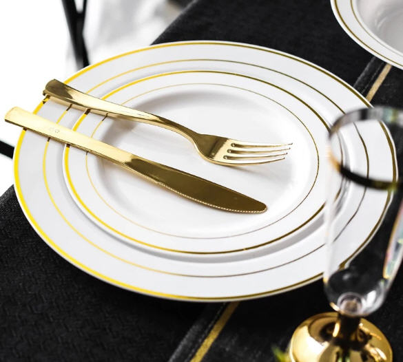 ชุดช้อนส้อมมีด,ชุดช้อนส้อมมีดพลาสติก,ใช้แล้วทิ้ง