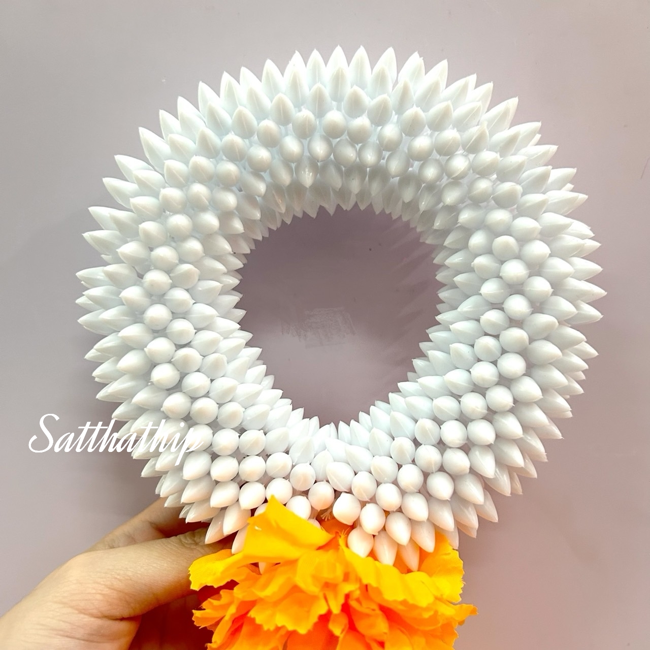 พวงมาลัยดอกดาวเรือง - พวงมาลัยดอกพุด - พวงมาลัยดอกพุดประดิษฐ์ - พวงมาลัยประดิษฐ์