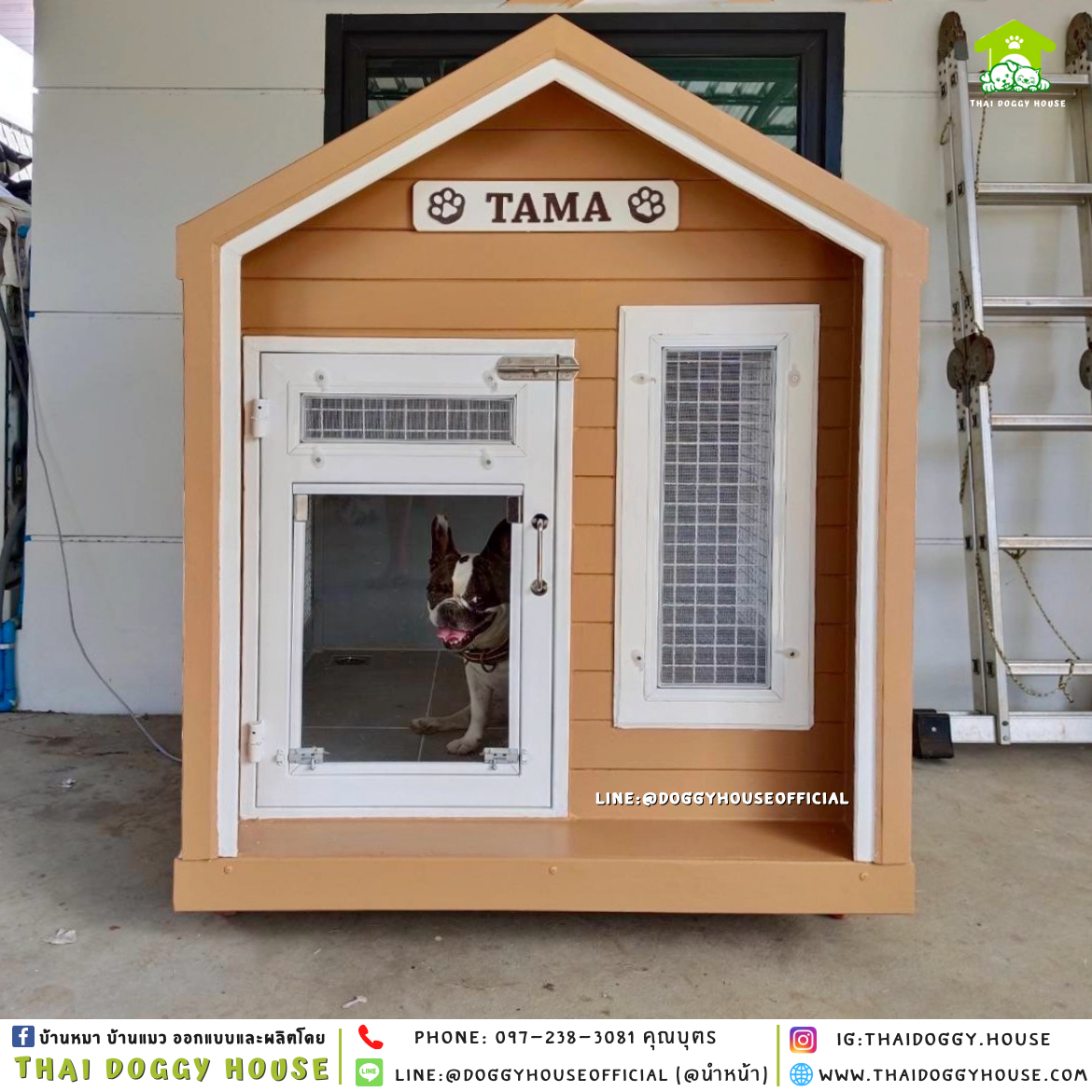 บ้านหมา ติดพัดลม แบบบ้าน 𝑵𝒐𝒓𝒅𝒊𝒄 𝒔𝒕𝒚𝒍𝒆