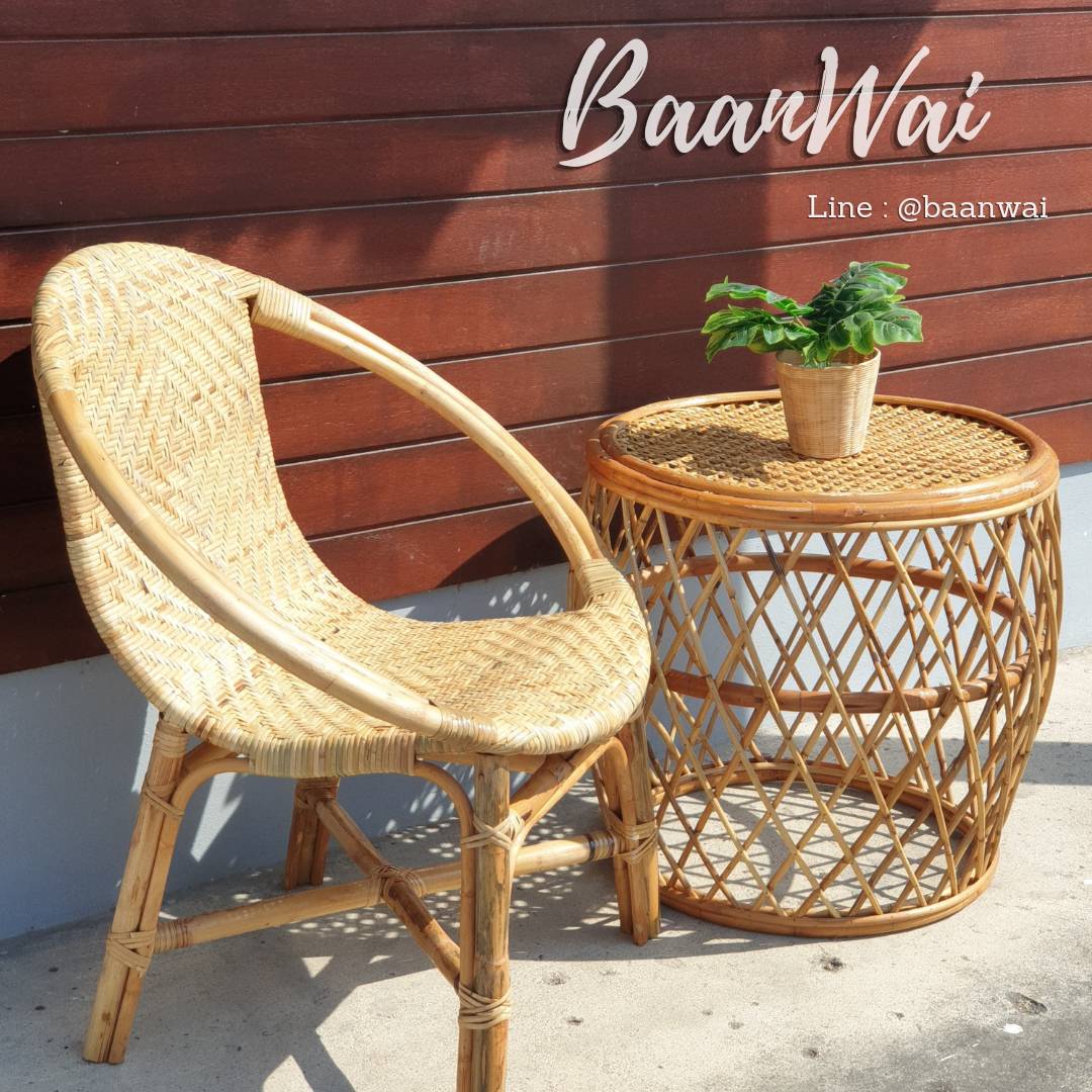 โต๊ะ เก้าอี้ หวายแท้