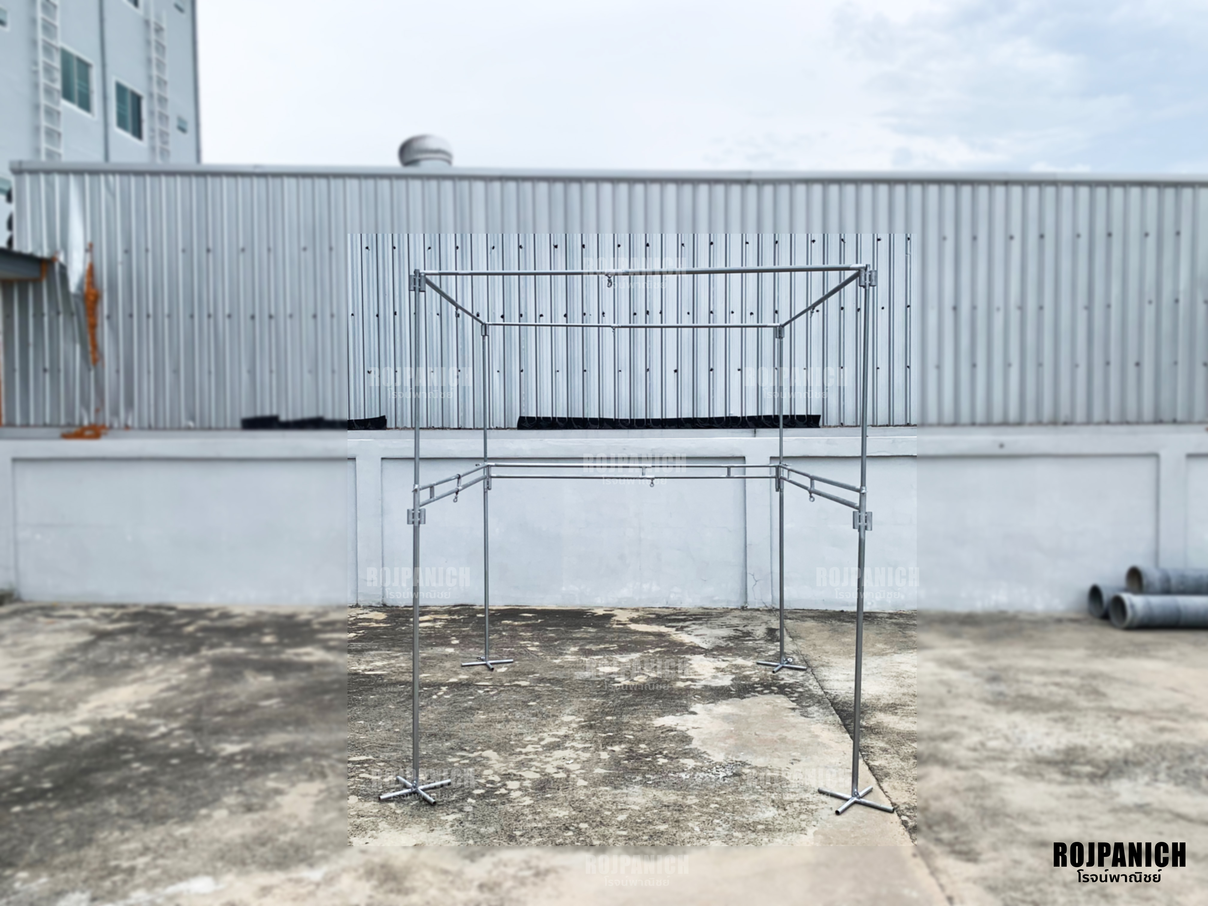 ชุดโครงเหล็กตลาดนัด2x2ม.