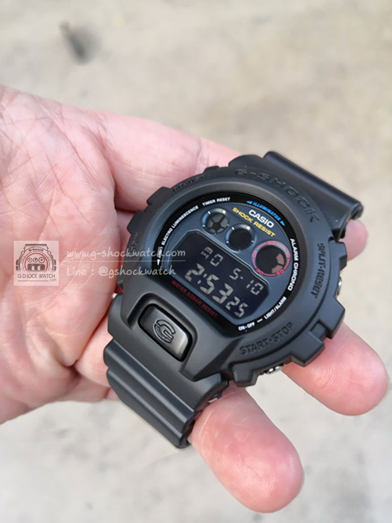 CASIO G-SHOCK นาฬิกาข้อมือ นาฬิกากันน้ำ นาฬิกาของแท้ ประกันศูนย์ CMG 1 ปี DW-6900BMC-1D ดำ