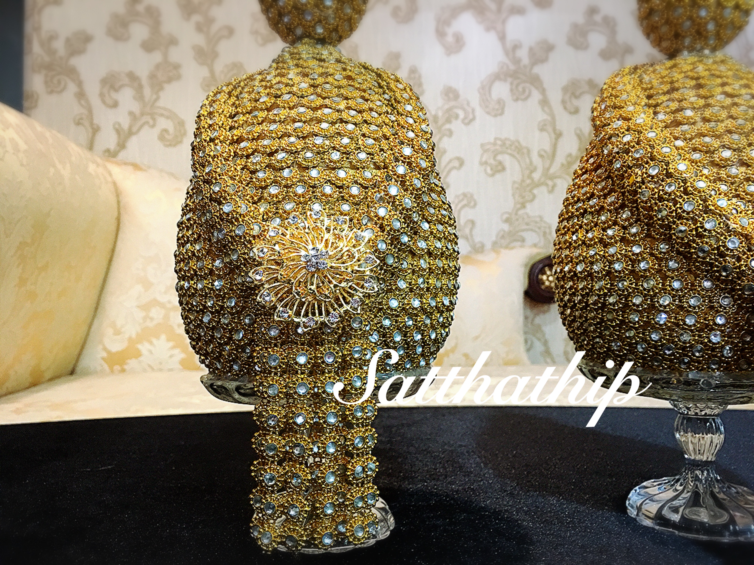 พานพุ่ม - พานพุ่มสักการะ - พานพุ่มเงินทอง - พานพุ่มนพเก้า - Phan bush