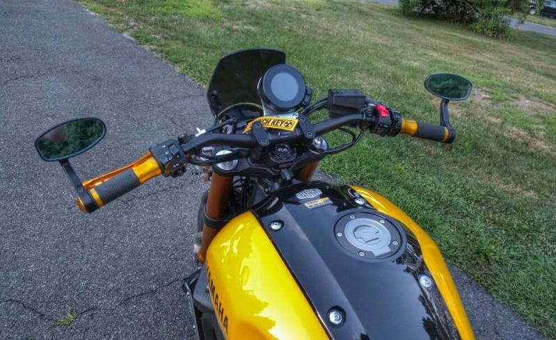 แฮนด์ Rizoma MA011 แฮนด์หมอบ cafe racer สูง 15mm ใช้กับตุ๊กตาขนาด 29Ø