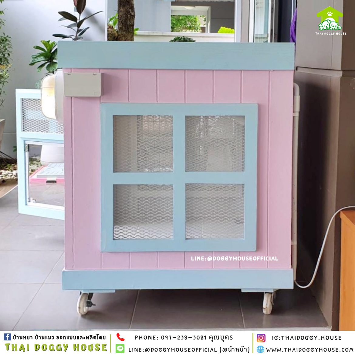 บ้านหมา หลังเล็ก ทรง 𝐁𝐎𝐗