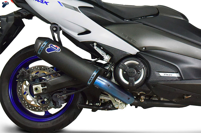 ท่อ Termignoni double black titanium สำหรับ Tmax 560 blue guard (For Exhibition only)