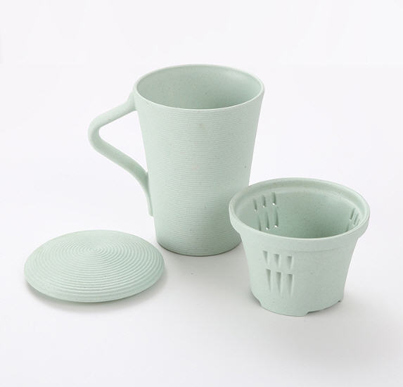 แก้วน้ำฟางข้าวสาลี,สินค้ารักษ์โลก,แก้วน้ำ,แก้วน้ำพร้อมที่กรองชา