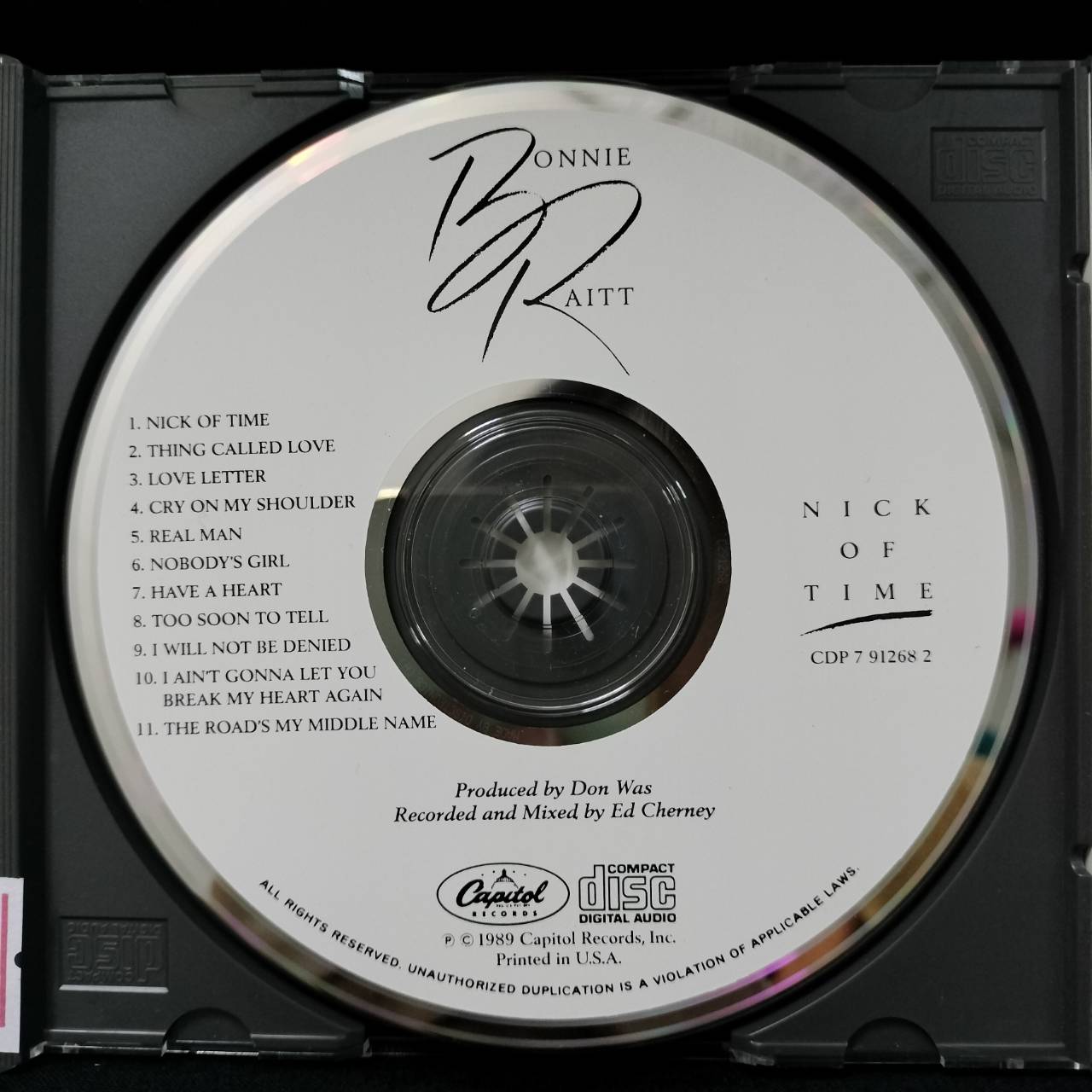 Bonnie Raitt – Nick Of Time / USA / แผ่นสวย