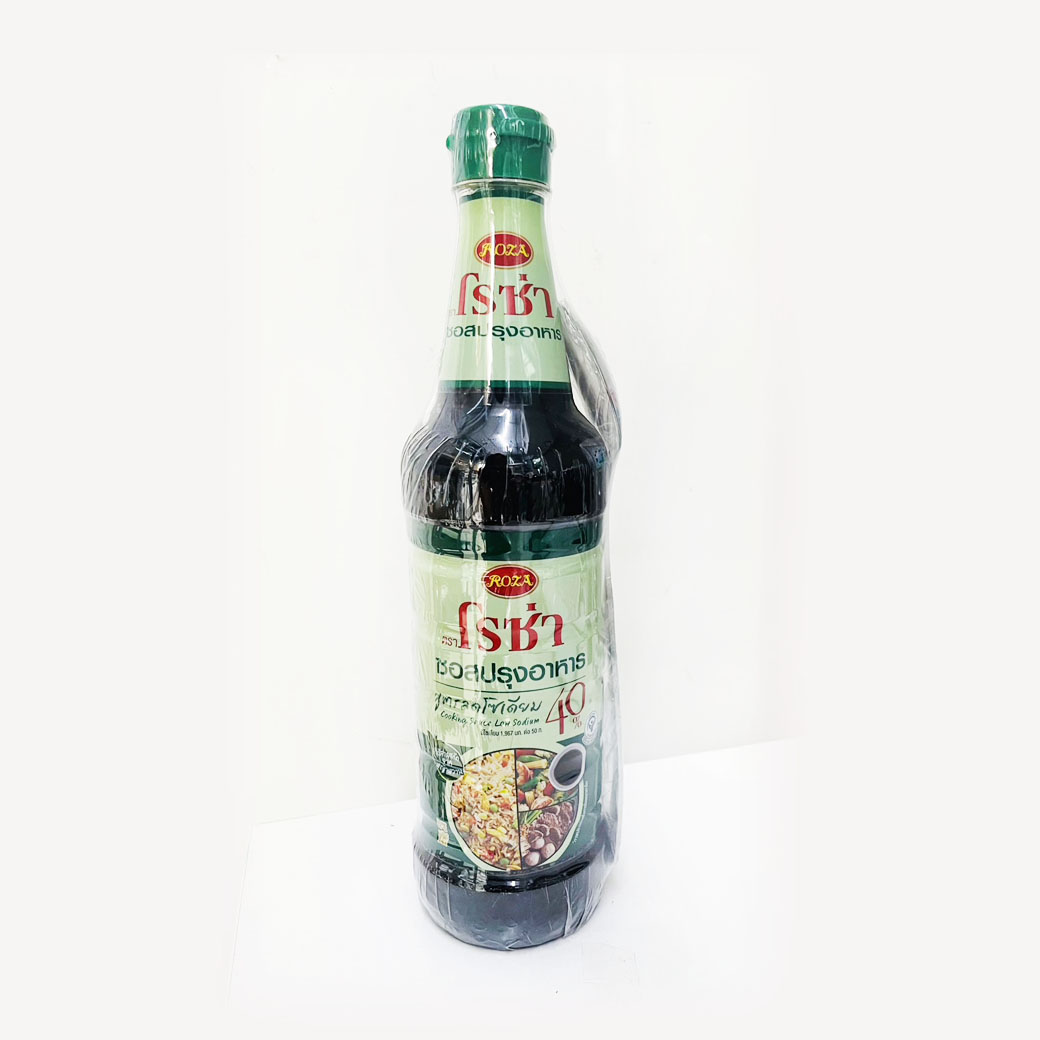 ซอสปรุงอาหารสูตรลดโซเดียม 40 % ตราโรซ่า 680 มล. Roza Cooking Sauce Low Sodium 40% 680 ml. (05-8497)