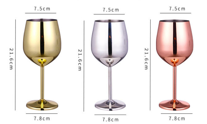 แก้วไวน์,แก้วไวน์สแตนเลส