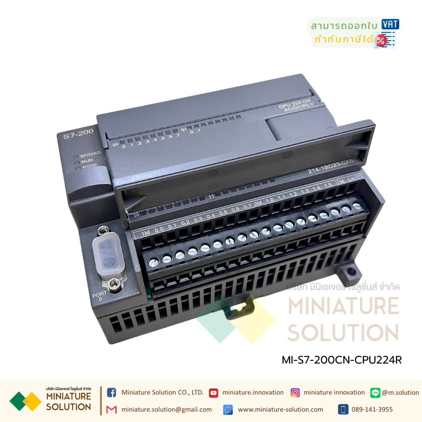 S7-200 CN PLC โมดูล รุ่น CPU224RXP AC/DC/RLY PLC relay output DI14 DO10 220AC Supply 214-1BD23-0XB0