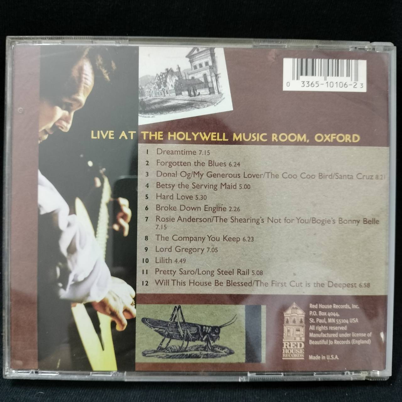 Martin Simpson – Live (Live At The Holywell Music Room, Oxford) / USA / ปกในมีจุดเหลือง / แผ่นดี