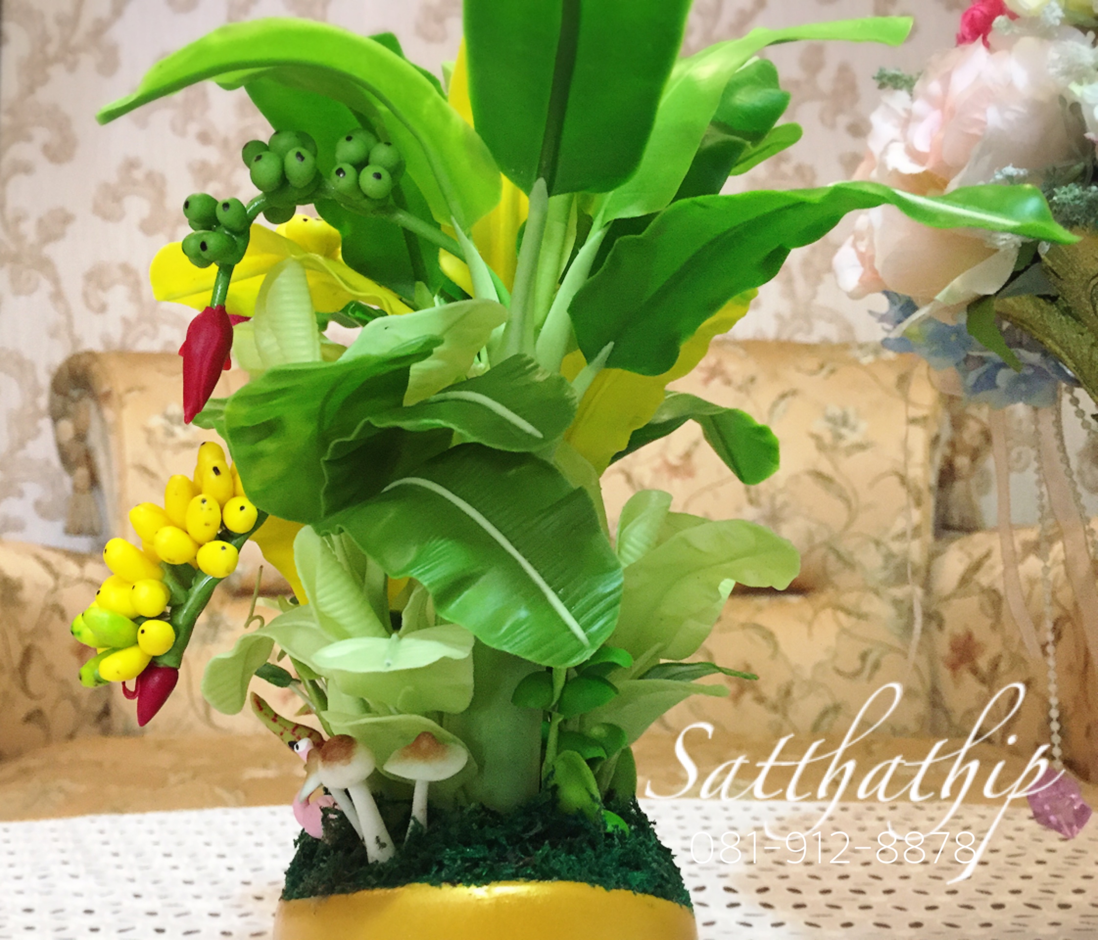 ต้นกล้วย - ต้นกล้วย ประดิษฐ์จากดิน - Banana tree