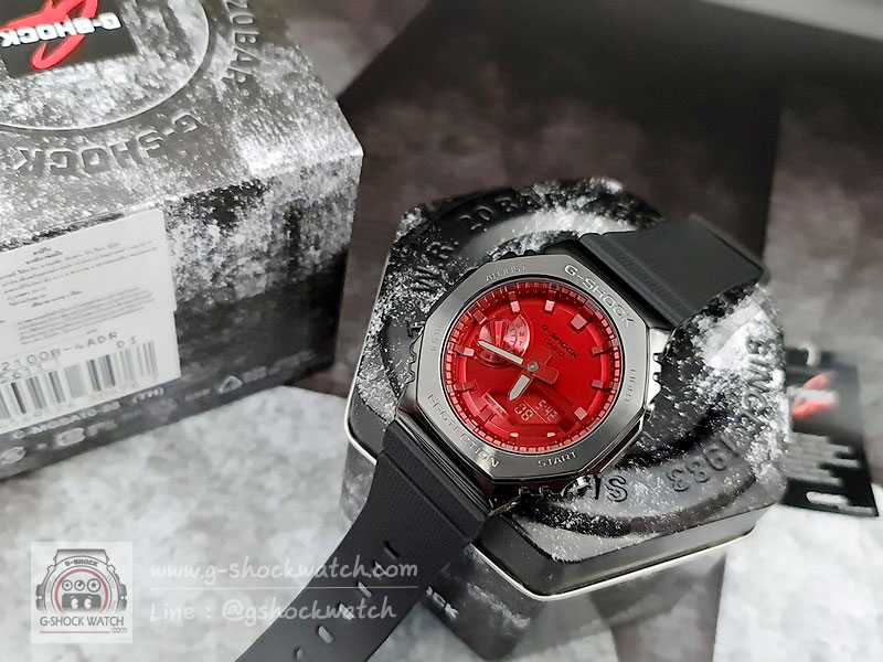 CASIO G-SHOCK นาฬิกาข้อมือ นาฬิกากันน้ำ นาฬิกาของแท้ ประกันศูนย์ CMG 1 ปี รุ่น GM-2100B-4A