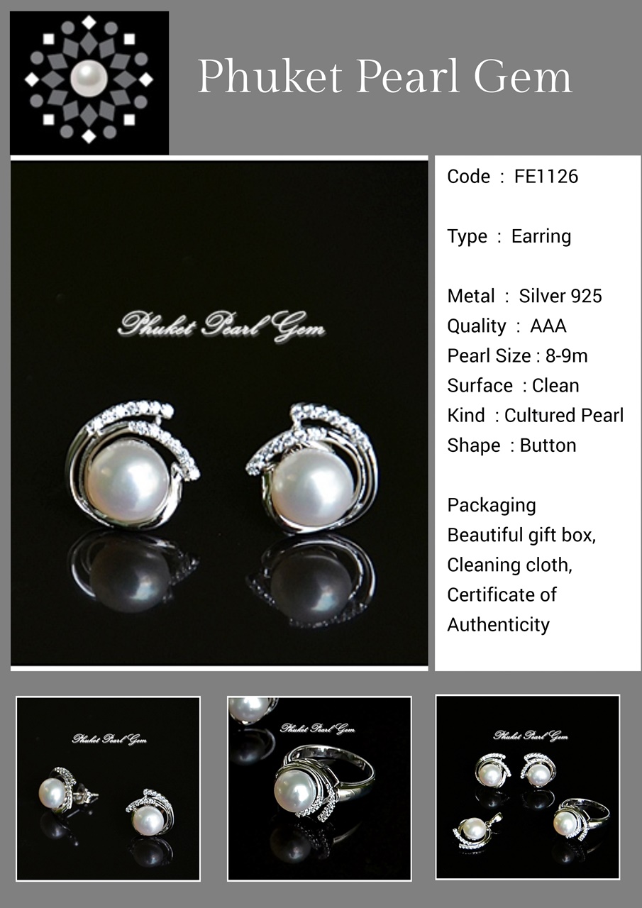 Phuket Pearl Gem - Genuine Pearl Earring