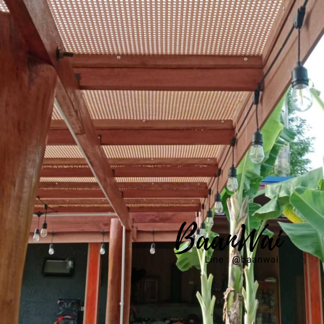 รวมไอเดีย & ตัวอย่างงานติดตั้งแผ่นหวาย แผ่นไม้ไผ่ งานสานต่างๆ