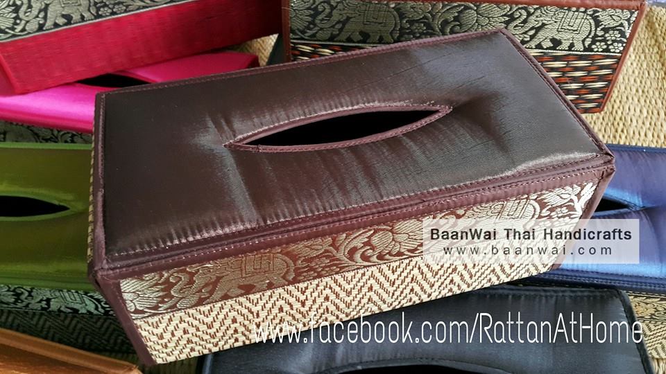 กล่องทิชชู เสื่อกก