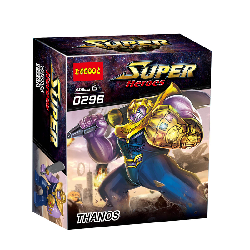 เลโก้จีน Decool.0296 ชุด Thanos (สลับถุงมือ กับมือ ได้)