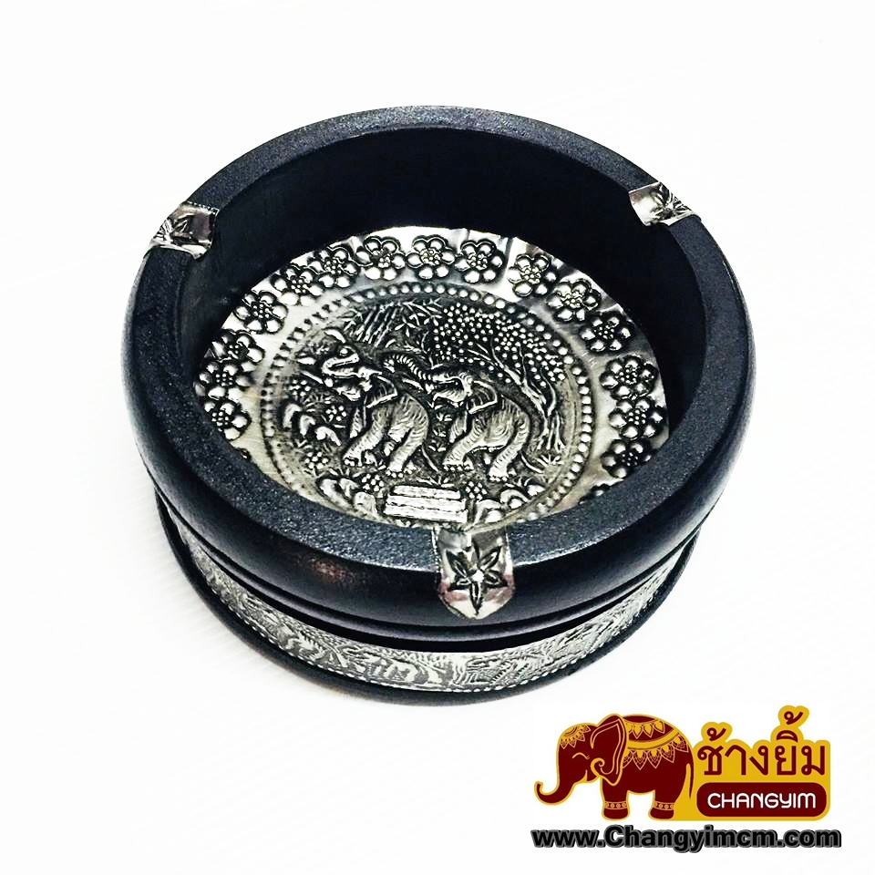 ที่เขี่ยบุหรี่ 6 " ( สีดำ )
