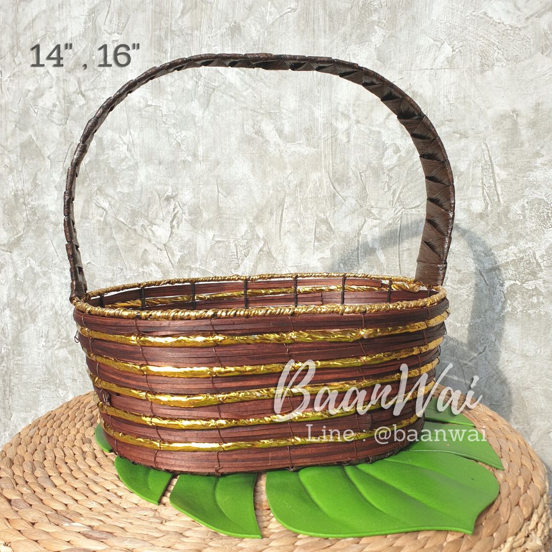 กระเช้า Code-005 VIP โครงเหล็ก ทรงรี