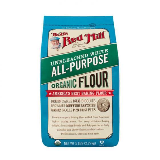 Bob's Red Mill Organic Unbleached All Purpose Flour 2.27 kg. แป้งอเนกประสงค์ออร์แกนิค (05-7250)