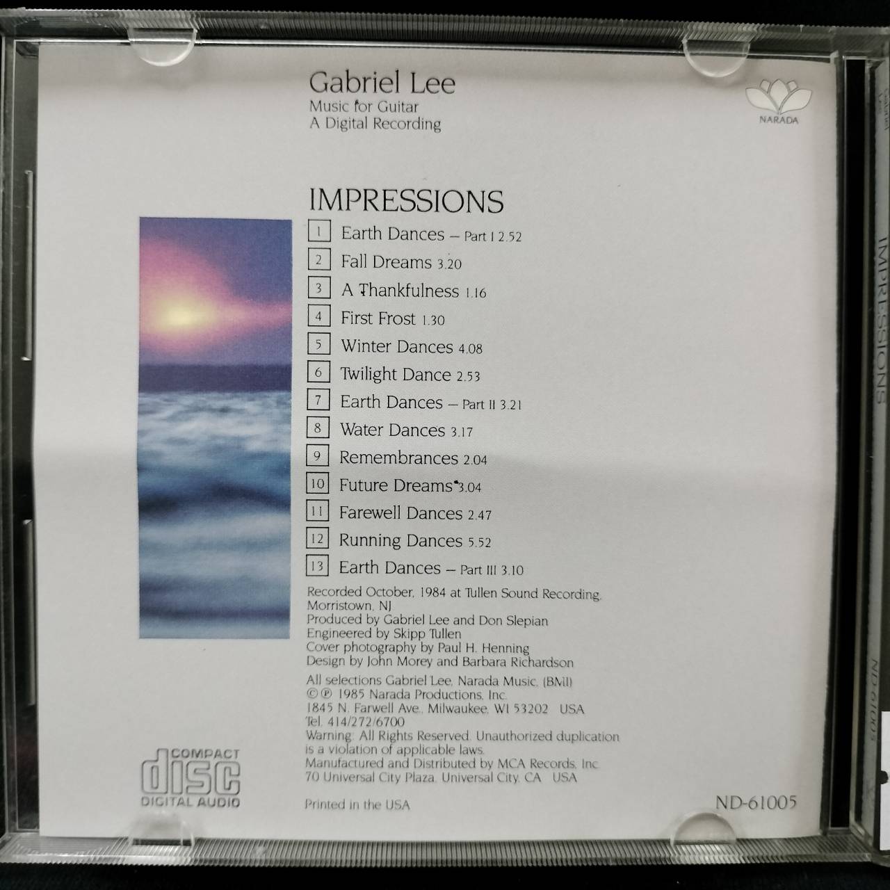 Gabriel Lee – Impressions / USA / ปกงอ / แผ่นสวย