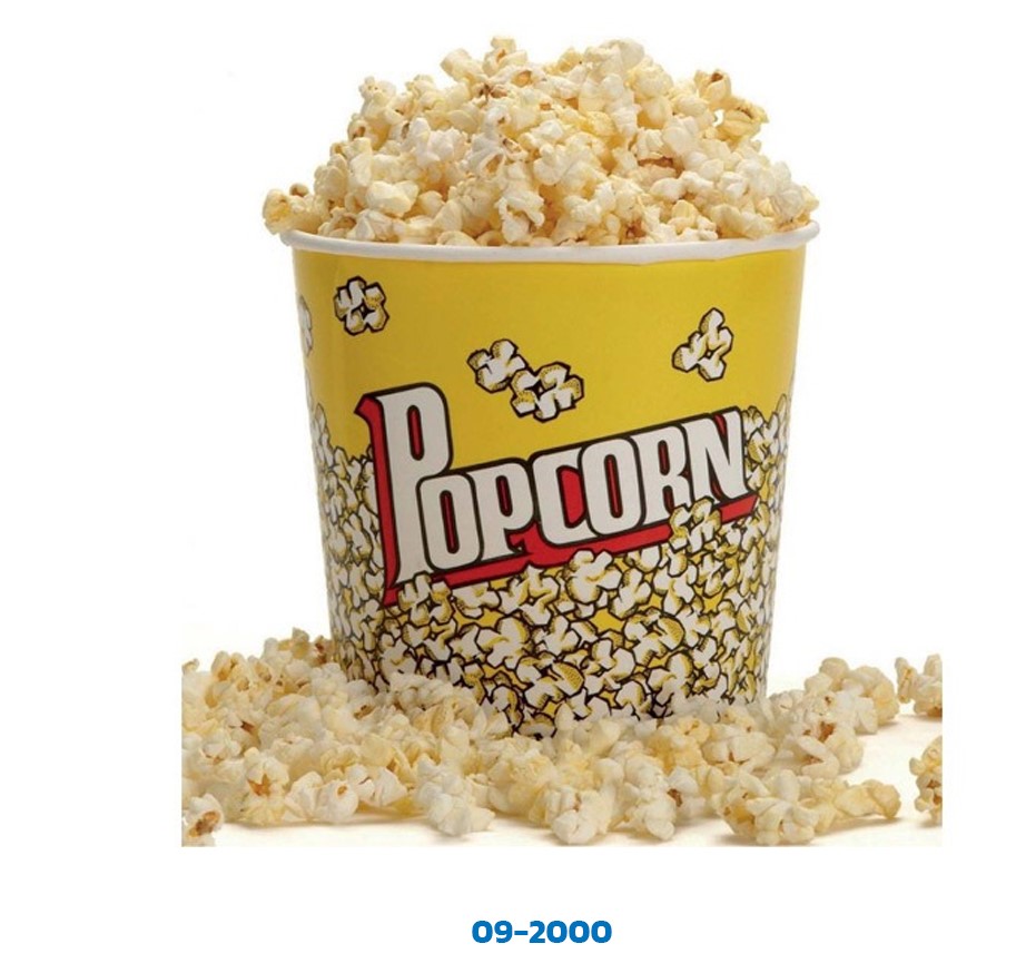 ถังกระดาษ ป๊อปคอร์น ขนาด 42 oz. บรรจุ 30 ใบ/ห่อ (คละลาย) (09-2000)