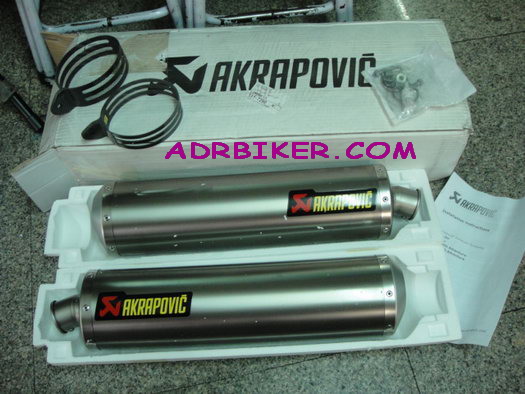 ท่อ akrapovic ทรงรี สำหรับ ktm 990 adventure (For Exhibition only)