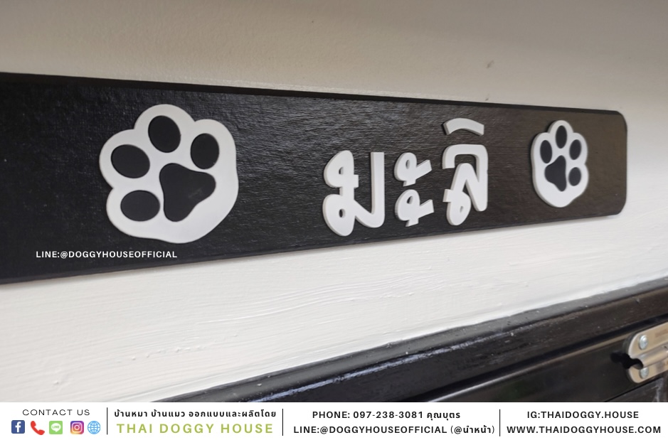 บ้านหมา แบบบ้าน BOX STYLE 2 ประตู