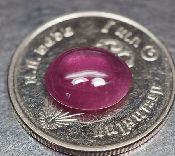 พลอยทับทิม (Ruby) 3.43 สีม่วง