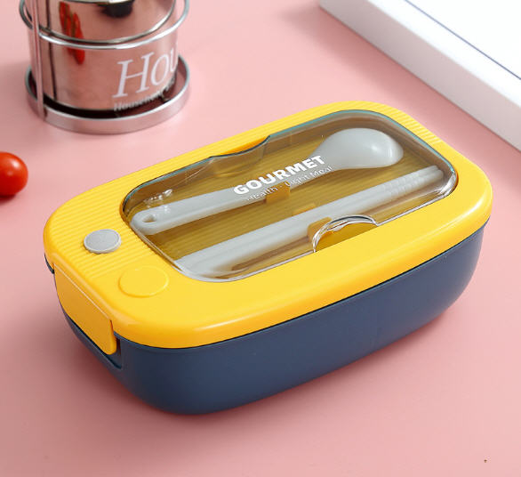 กล่องข้าว,กล่องใส่ข้าวพลาสติก,กล่องใส่ข้าวพร้อมช้อนตะเกียบ