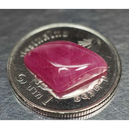 พลอยทับทิมแท้ (Ruby) 5.50 กะรัตสีแดงชมพู