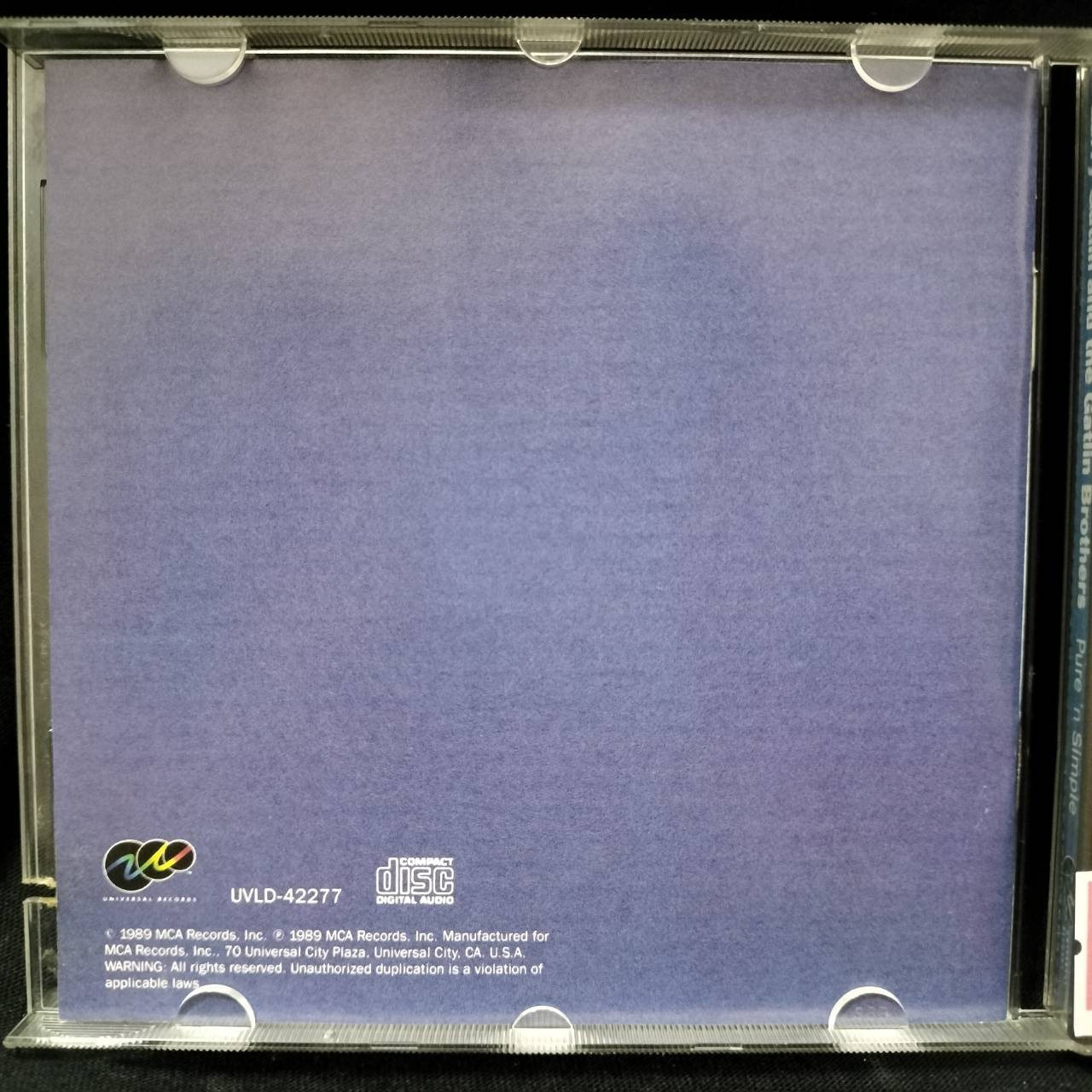 Larry Gatlin & The Gatlin Brothers – Pure N' Simple / USA / เจาะสันกล่อง / แผ่นดี