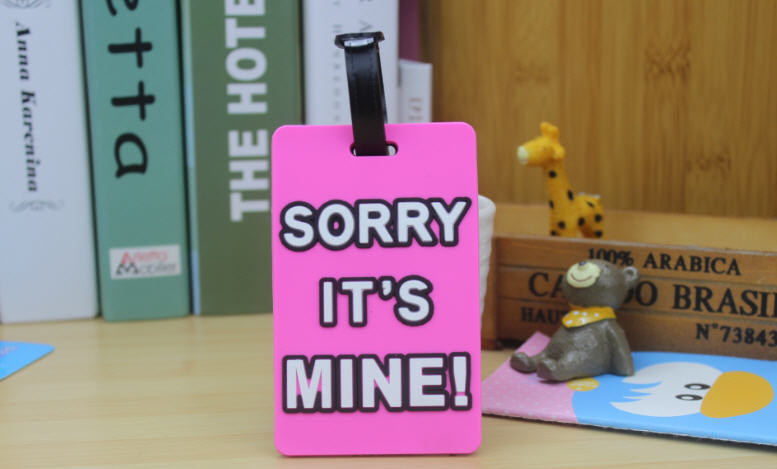 ป้ายติดกระเป๋าเดินทาง,Luggage Tag,แท็กติดกระเป๋ายางหยอด,ป้ายห้อยกระเป๋า