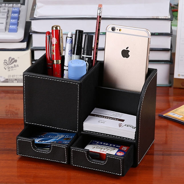 กล่องอเนกประสงค์,กล่องใส่นามบัตร,กล่องหนังใส่เครื่องเขียน,กล่องหนัง PU