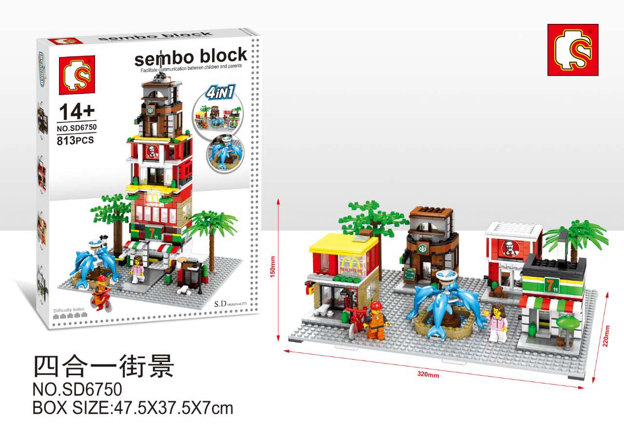 เลโก้จีน Sembo Block SD6750 ชุด Ministreet