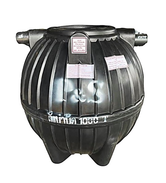 ถังบำบัดน้ำเสีย PE P&S รุ่น PSSTB-1000 (ทรงบอลลูน)