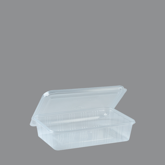 (ยกลัง) กล่องสี่เหลี่ยมใส +ฝา กล่องอาหาร TM PP 500 cc. (25 ใบ/ห่อ) x 20 ห่อ (EPP) (09-6215-11)