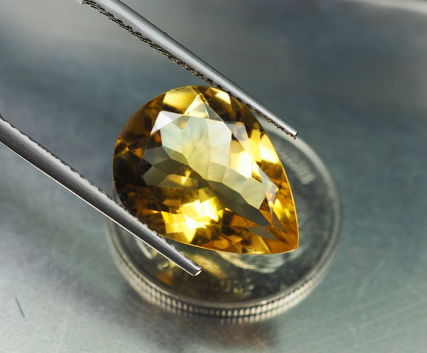 พลอยแท้ซิทริน (Citrine) 6.15 กะรัต