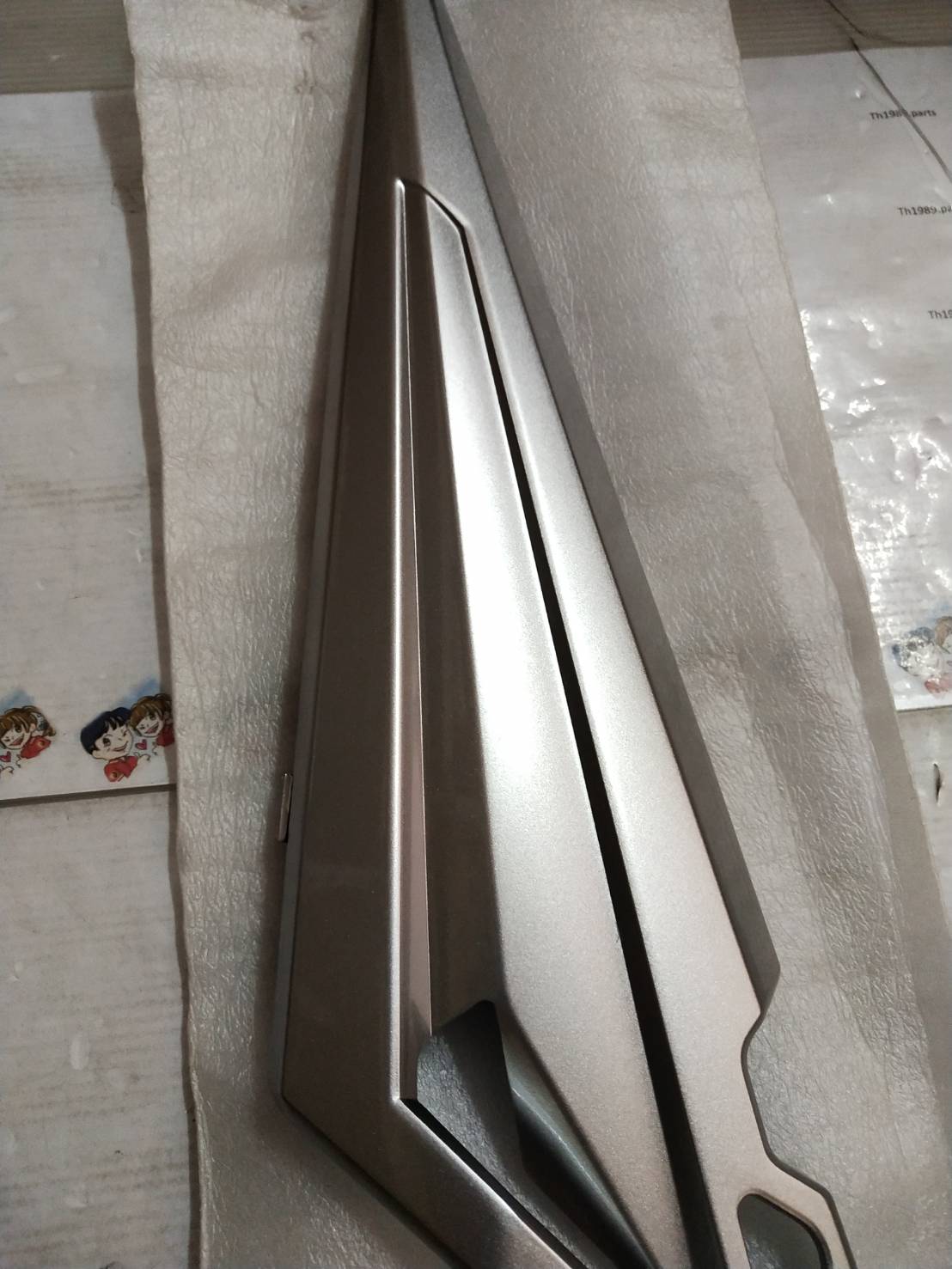 5YP-F1711-00-P1 ฝาข้างซ้ายตัวเล็ก สีเทา SPARK135 , SPARK 135RR อะไหล่แท้ YAMAHA
