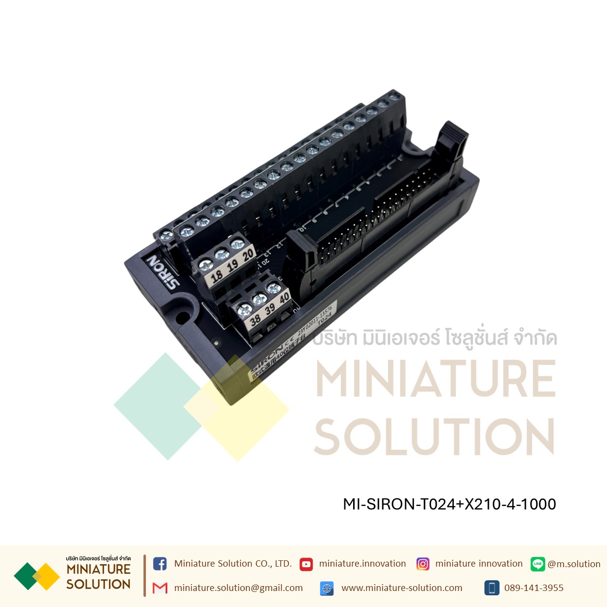 SIRON Terminal PLC พร้อมสายครบชุด 30PIN KV-NC Keyence MITSU OMRON PANA KEYENCE CJ1W QX QY KV FPG FP2