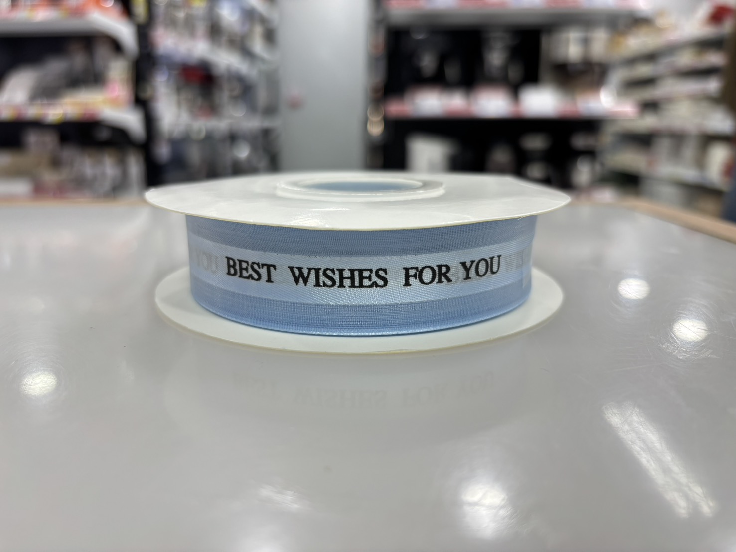 ริบบิ้น Best Wishes กว้าง 2.5 ซม. (12-8518)