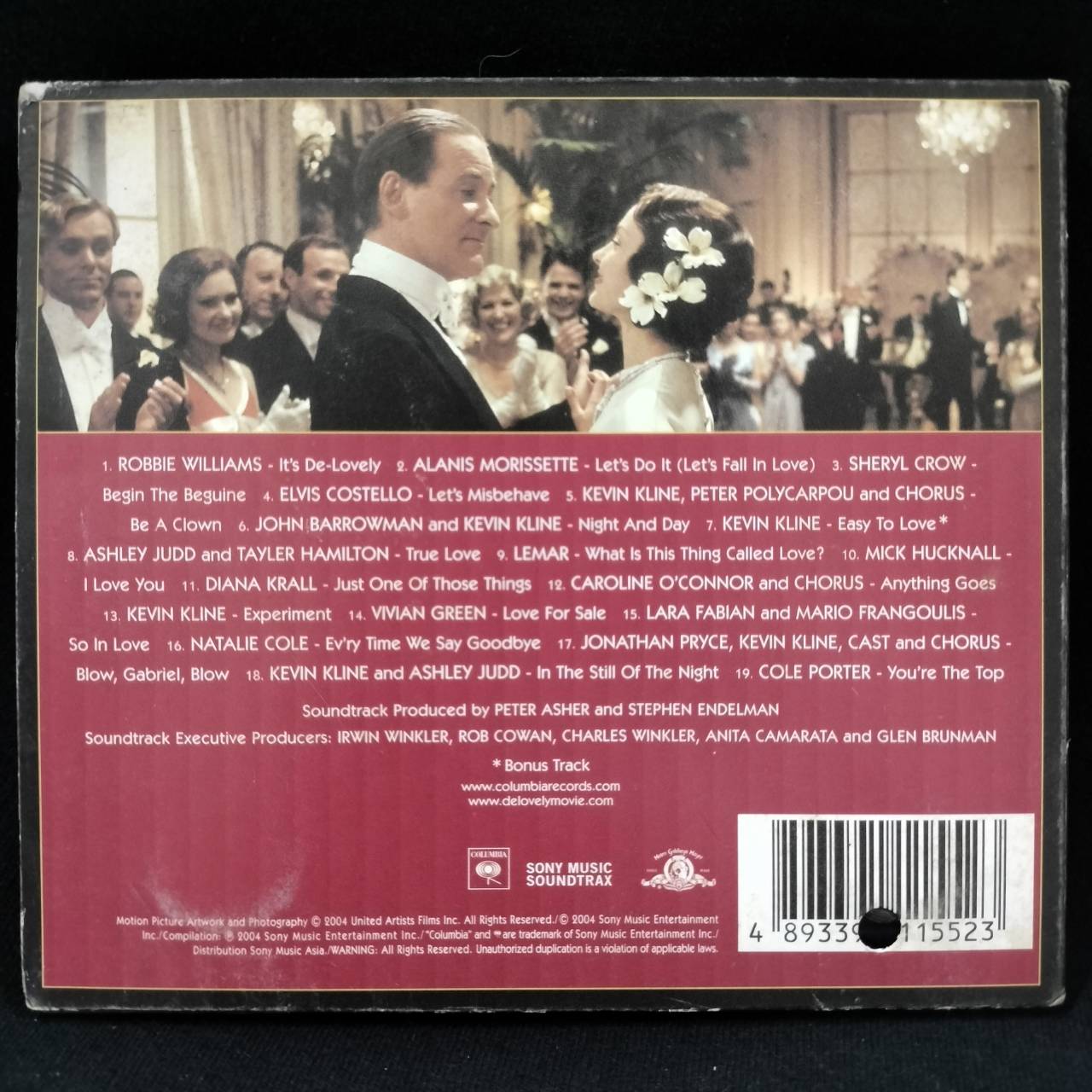 Various – De-Lovely (Music From The Motion Picture) / ไม่ระบุ / ปกเจาะ / แผ่นดี