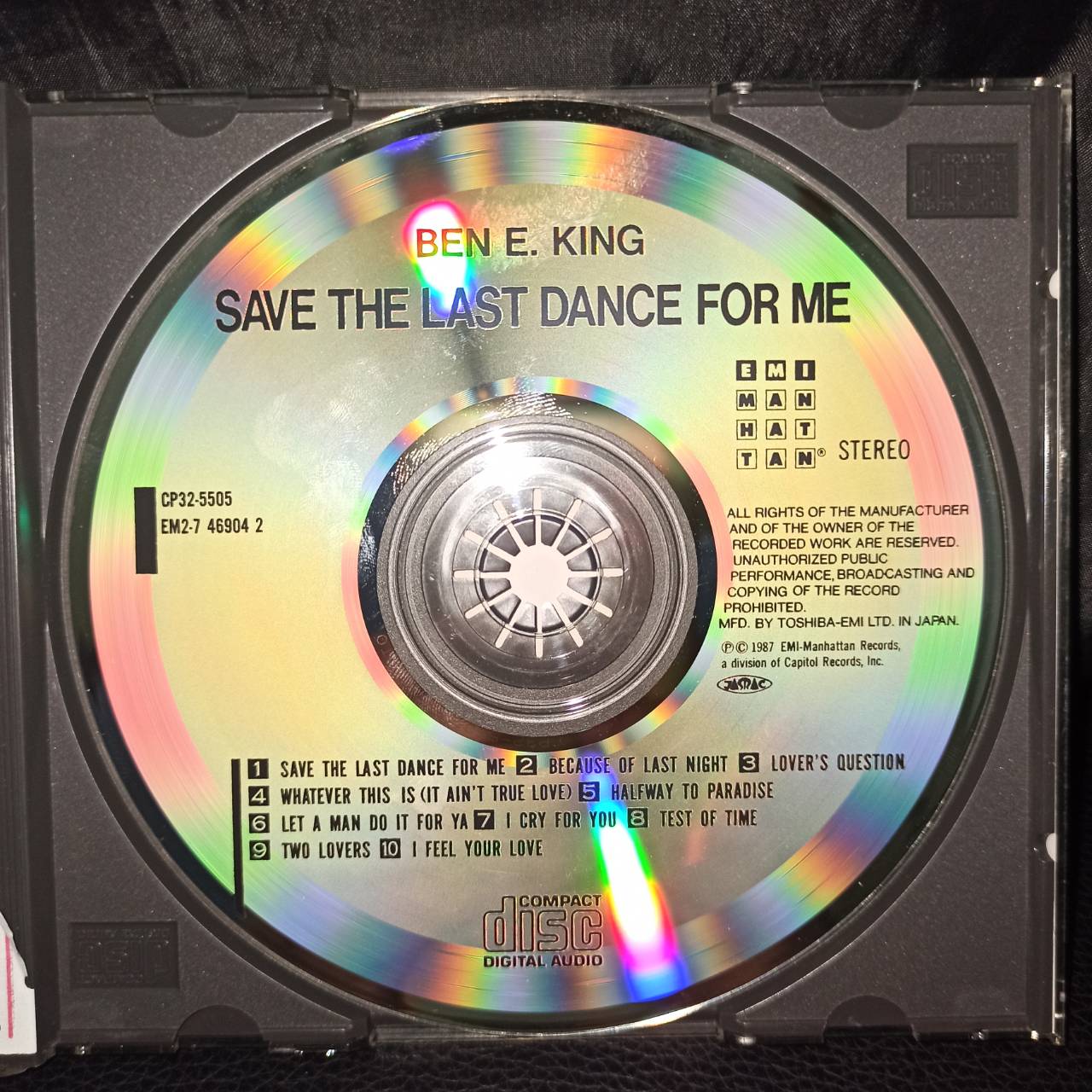 Ben E. King – Save The Last Dance For Me / JAPAN / แผ่นดี