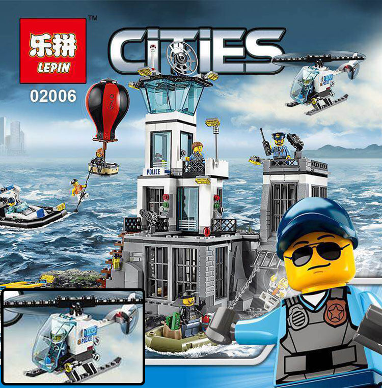 เลโก้จีน LEPIN.02006 ชุด City Prison Island