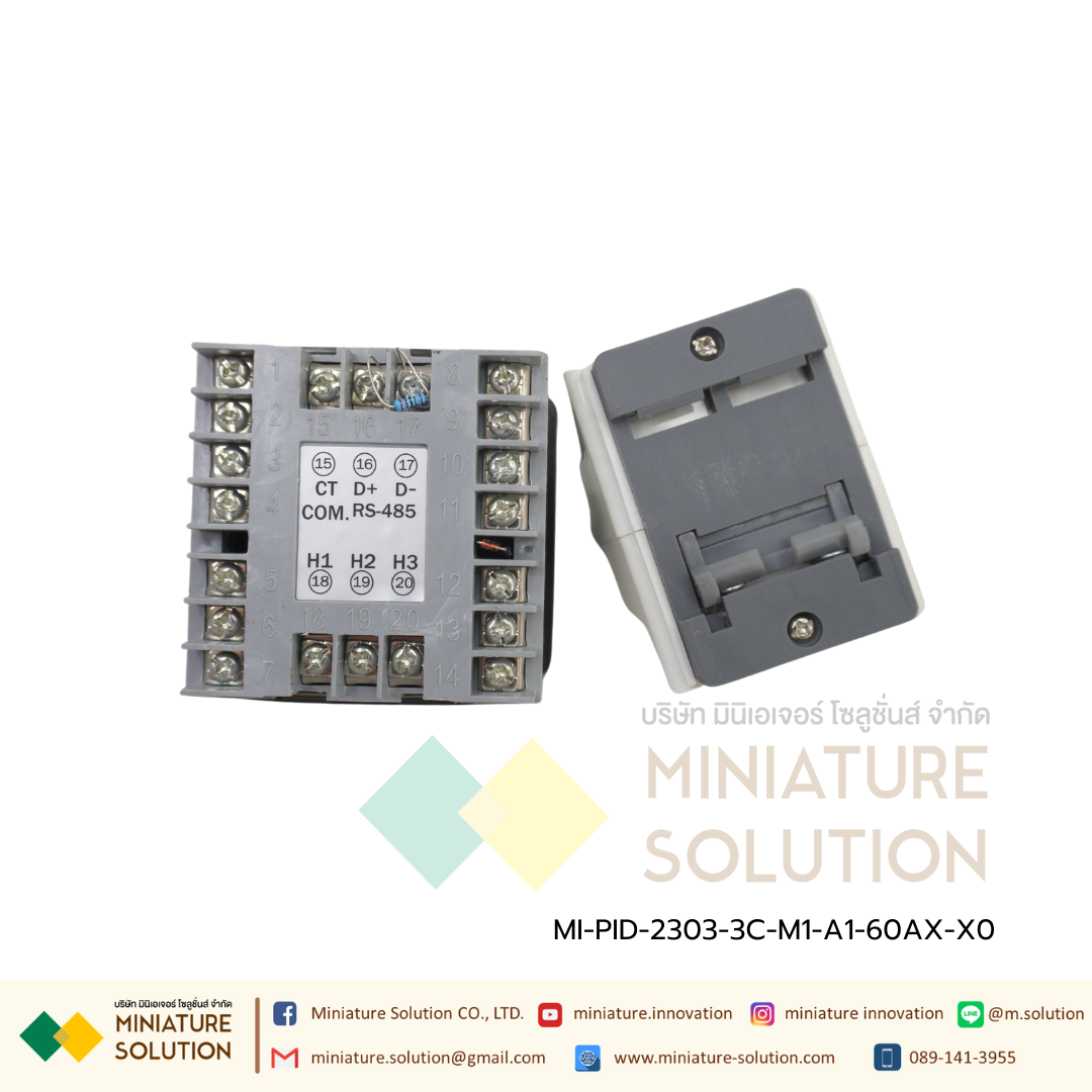 PID-2303-3C-M1-A1-60AX-X0 PIC Temperature Controller with Built In Ampere Indicator and RS-485 MODBUS Multispan
