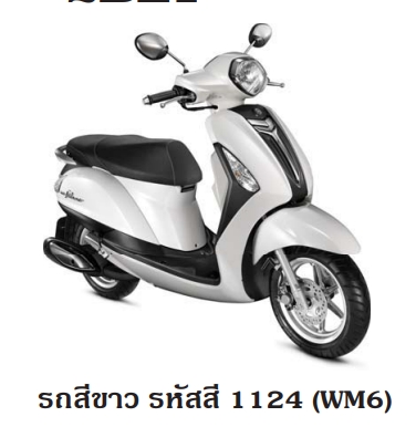 บังโคลนหน้าสีขาว GRAND FILANO 2015 สีขาว(WM6) อะไหล่แท้ YAMAHA 2BL-F1511-00-P0