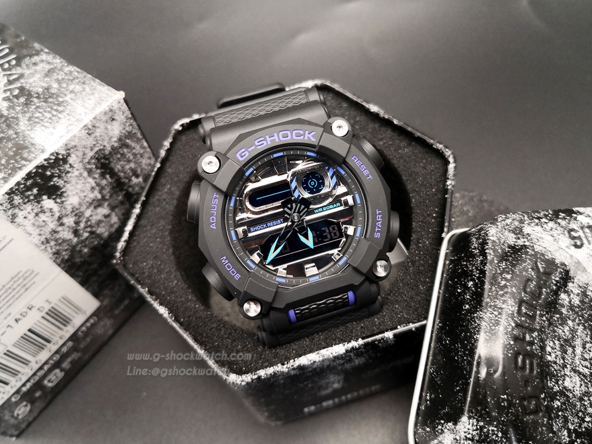 CASIO G-SHOCK นาฬิกาข้อมือ นาฬิกากันน้ำ นาฬิกาของแท้ ประกันศูนย์ CMG 1 ปี รุ่น GA-900AS-1A