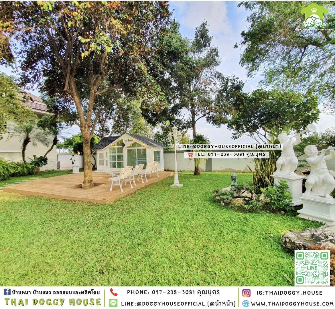 🏡บ้านแมว รองรับการติดแอร์ แบบบ้าน 𝐍𝐨𝐫𝐝𝐢𝐜 𝐬𝐭𝐲𝐥𝐞🌳☁️🌞